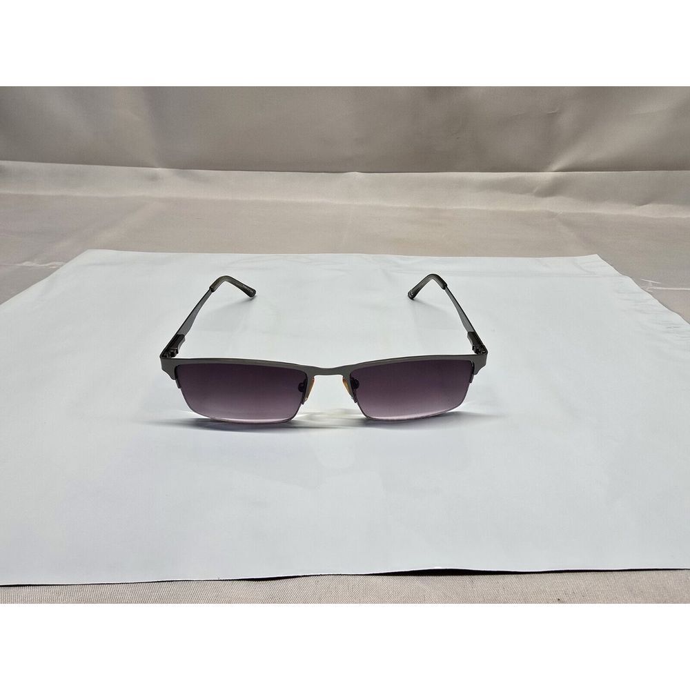 EyeCedar Sunglasses Frame Eye 955 +1.50 Men Brown Rectangular Half Rim 53-17-140